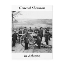 General Sherman in Atlanta, 1864 Postcards