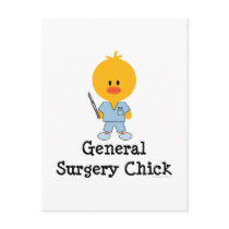 General Surgery Chick Postcard