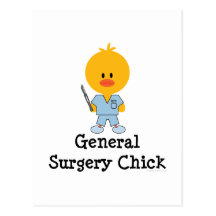 General Surgery Chick Postcard