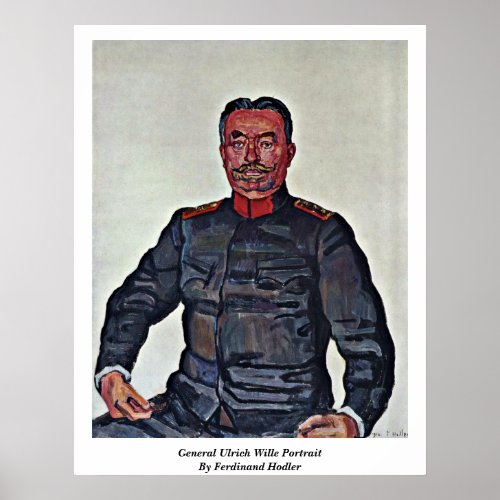 General Ulrich Wille Portrait By Ferdinand Hodler Print