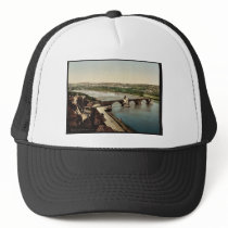 General view and Benezech Bridge, Avignon, Provenc Hat