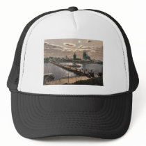 General view, by moonlight, Cologne, the Rhine, Ge Trucker Hat