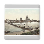 General view, Cologne, the Rhine, Germany classic Refrigerator Magnet