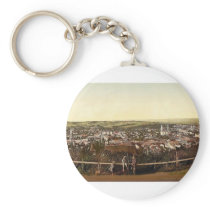General view, Miskolez, Hungary, Austro-Hungary cl Keychain