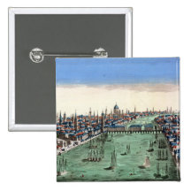 General View of London Pinback Buttons