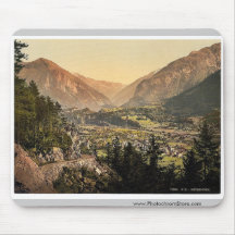 General view of Meiringen, Bernese Oberland, Switz Mouse Pad