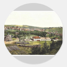 General view, St. Andreasburg, Hartz, Germany clas Round Sticker