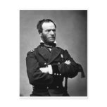 General William Tecumseh Sherman, 1865. Postcard