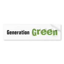 Generation Green Bumper Sticker bumper stickers