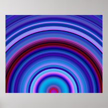Generative Art Red Blue Violet Hues Sundawn Print