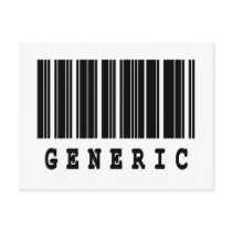 generic barcode design postcards