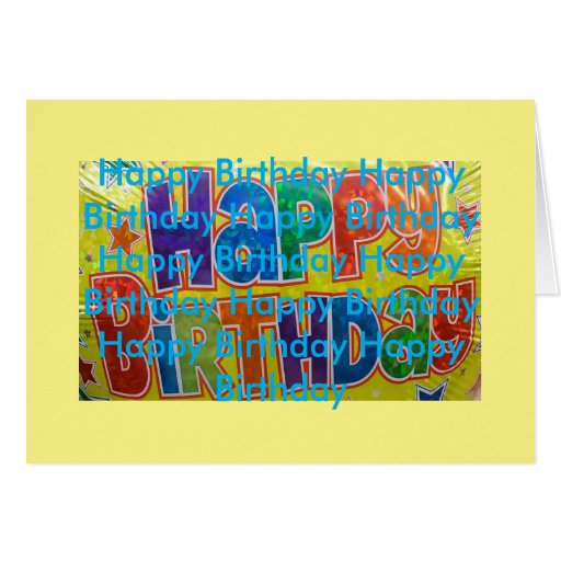 Generic Birthday Card Yellow | Zazzle