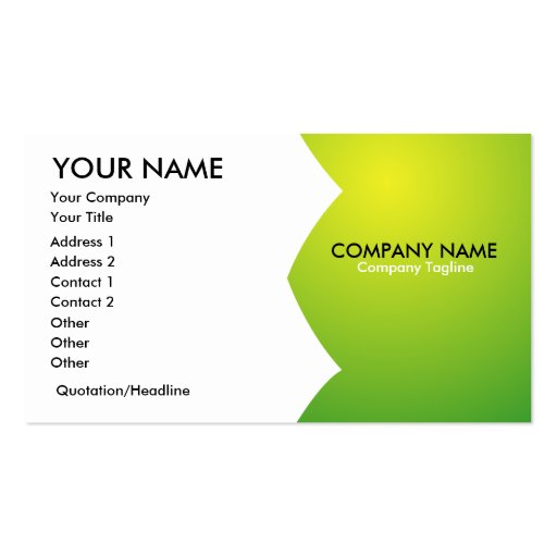 Generic Business Card (front side)