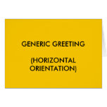 Generic Greeting Card