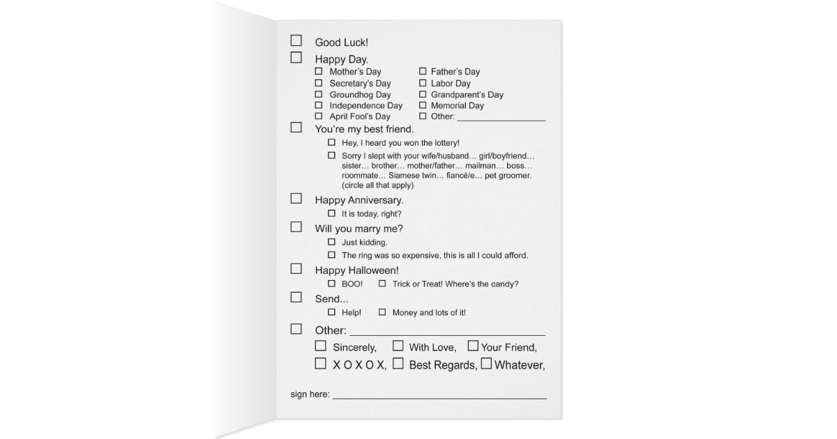 Generic Greeting Card | Zazzle