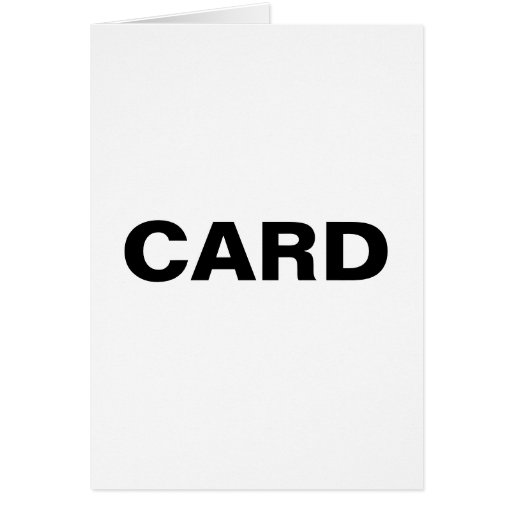 Generic Item Label Cards