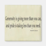 Generosity Magnets