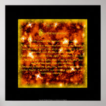 Génesis 1 el poster del cuadrado del principio
