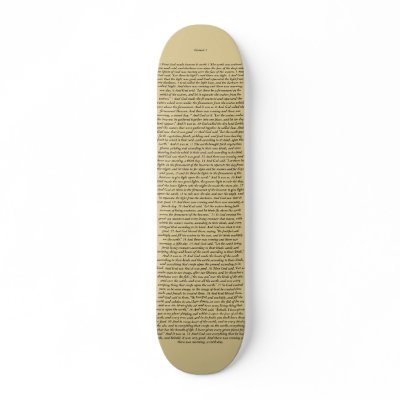 Genesis 1 skateboard deck by heartforahero01