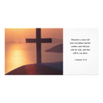 GENESIS 2:24 PHOTO GREETING CARD