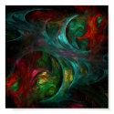 Genesis Abstract Art Print print