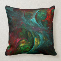 Genesis Abstract Art Throw Pillow
