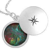 Genesis Abstract Silver Locket