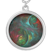 Genesis Abstract Silver Necklace necklace
