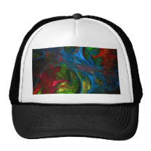 Genesis Blue Abstract Art Hat