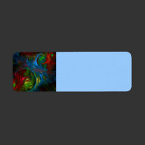 Genesis Blue Abstract Art labels