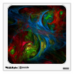 Genesis Blue Abstract Art Square Room Stickers