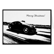 Genesis Coupe Car themed Christmas Hoiday Card
