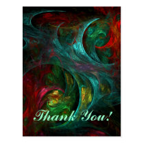 abstract, art, fine art, thank, you, modern, cool, artistic, postcard, Postcard with custom graphic design