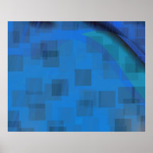 Genetic Art Phantom Squares Blue Print