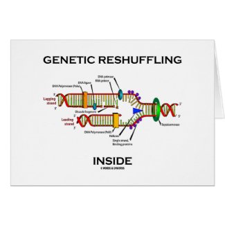Genetic Reshuffling Inside (DNA Replication) Greeting Card