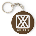 Genetically : Female Dark Keychain