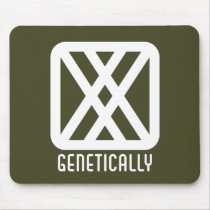 Genetically : Female Dark Mousepad by jamieco Genetically : Female Dark Mousepad