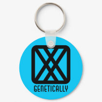 Genetically : Female Light Keychain by jamieco Genetically : Female Light Keychain