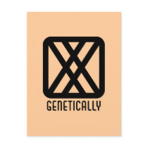 Genetically : Female Light Postcard