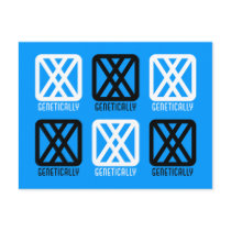 Genetically : Female Postcard