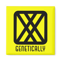 Genetically : Female Square Light Magnet by jamieco Genetically : Female Square Light Magnet