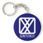 Genetically : Male Dark Keychain