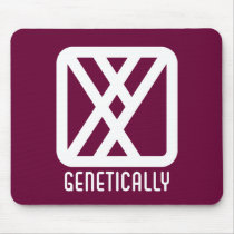 Genetically : Male Dark Mousepad by jamieco Genetically : Male Dark Mousepad