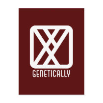 Genetically : Male Dark Postcard