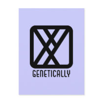 Genetically : Male Light Postcard