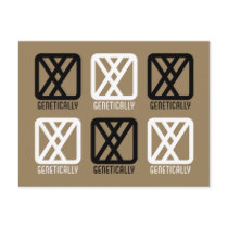 Genetically : Male Postcard