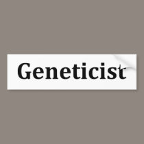 geneticist bumper stickers