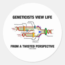Geneticists View Life From A Twisted Perspective Sticker