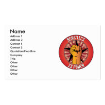 Genetics Is Power Business Card