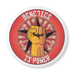 Genetics Is Power Fridge Magnet